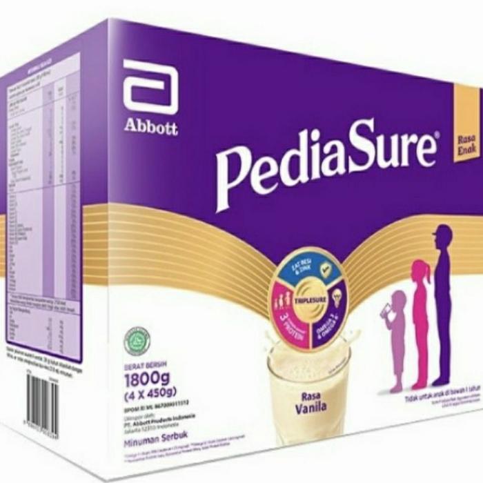 Gambar Pediasure Triplesure Vanila 1800 gram / Vanilla 1800g (4 x 450) Abbott dari Avobiz undefined Tokopedia