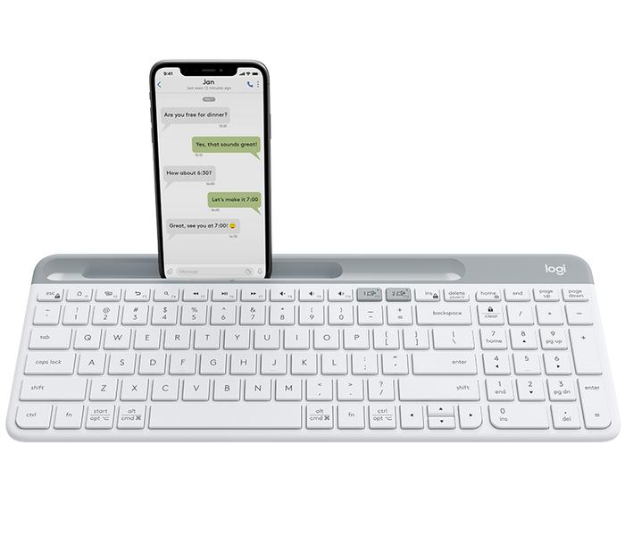 Gambar Logitech K580 Wireless Keyboard Multi Device Slim - White dari Stone Edge undefined Tokopedia