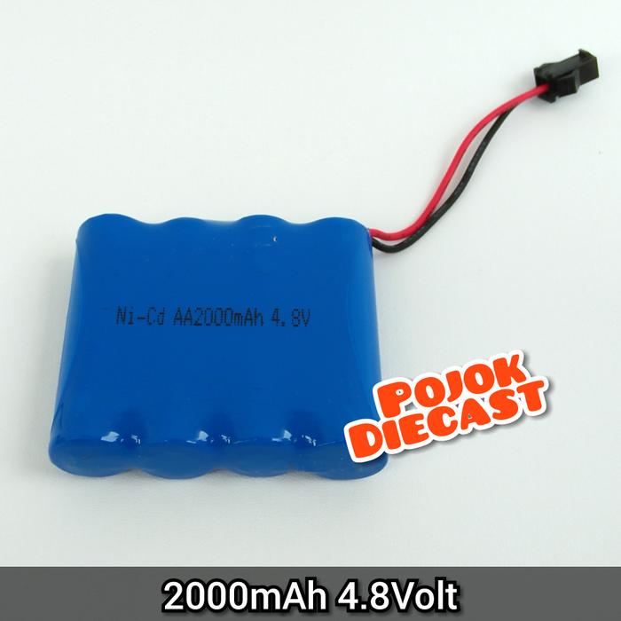 Gambar BATERAI CADANGAN MOBIL REMOT BATRE RC REMOTE KONTROL - 4.8V 2000mAh dari CHIKAIRAZAN undefined Tokopedia