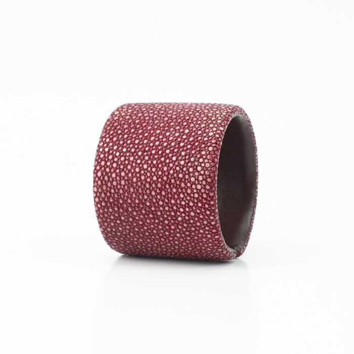 Gambar (PARRI) RUBRA Bracelet - Gelang Wanita Kulit Ikan Pari 5 cm - Maroon VF dari Parri undefined Tokopedia