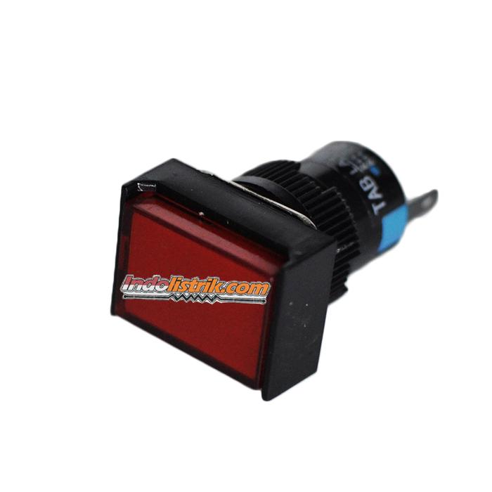 Gambar Pilot Lamp LED 16mm 24 VDC Persegi LA16J-XD TAB Murah - Merah dari INDOLISTRIK OFFICIAL TNG undefined Tokopedia