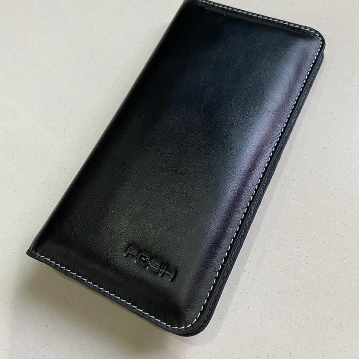 Gambar Samsung Galaxy Note20 Ultra Leather Case | Samsung Note20 Ultra Wallet - Hitam dari PoshLeatherCase undefined Tokopedia