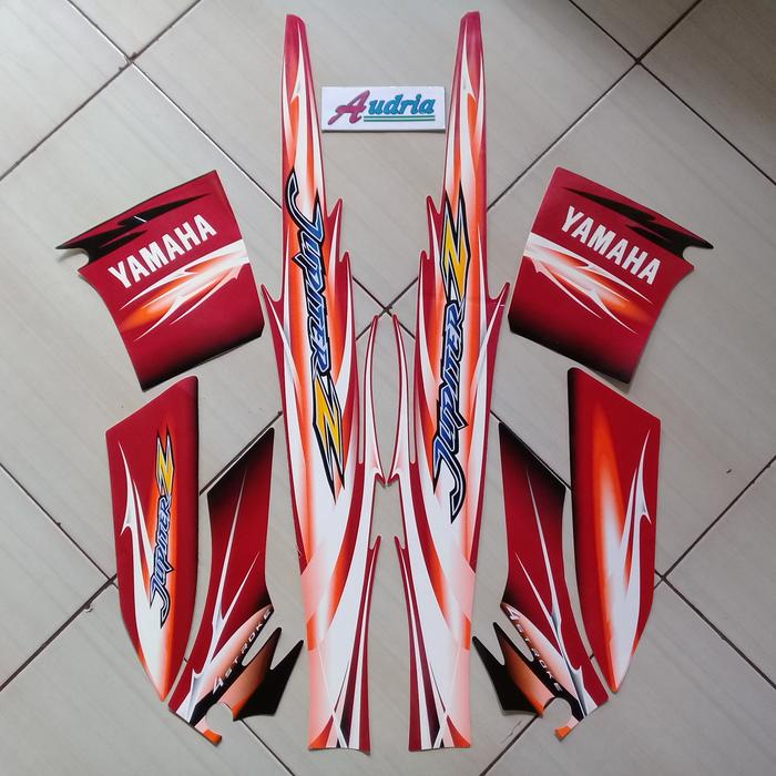 Gambar Stiker Striping Motor Yamaha Jupiter Z 2007 Merah-Hitam dari audria Collection undefined Tokopedia