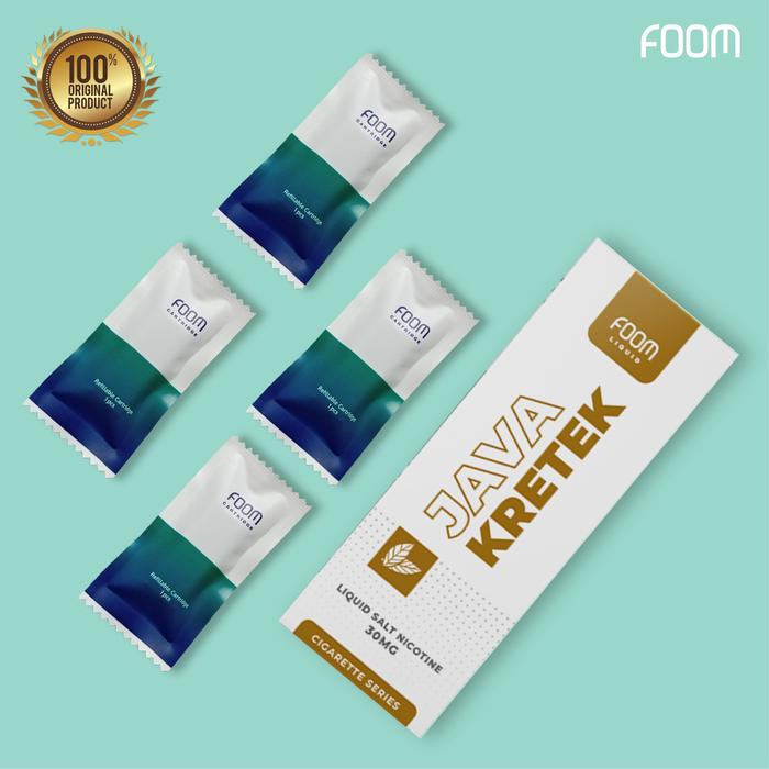 Gambar FOOM Stock Bulanan. 4 Refillable Cartridge - LlQUlD30ml - JAVA KRTEK dari FOOM LAB GLOBAL undefined Tokopedia