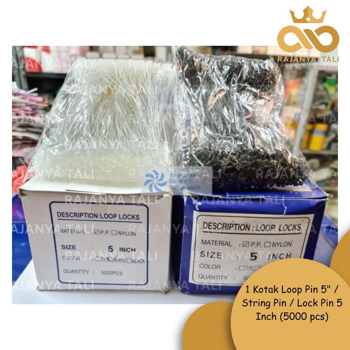 Gambar 1 Kotak Loop Pin 5" / String Pin / Lock Pin 5 Inch (5000 pcs) - Putih dari Rajanyatali undefined Tokopedia