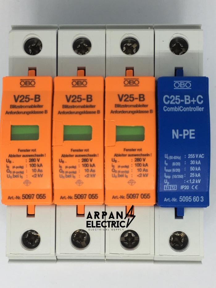 Gambar Surge Arrester OBO V25-B/3+NPE dari Arpan Electric undefined Tokopedia