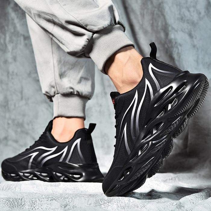 Gambar Sepatu Pria Sepatu Olahraga Thunder Vol 1 Sepatu Sneakers Running Gym - Hitam, 39 dari Sepatubustong undefined Tokopedia