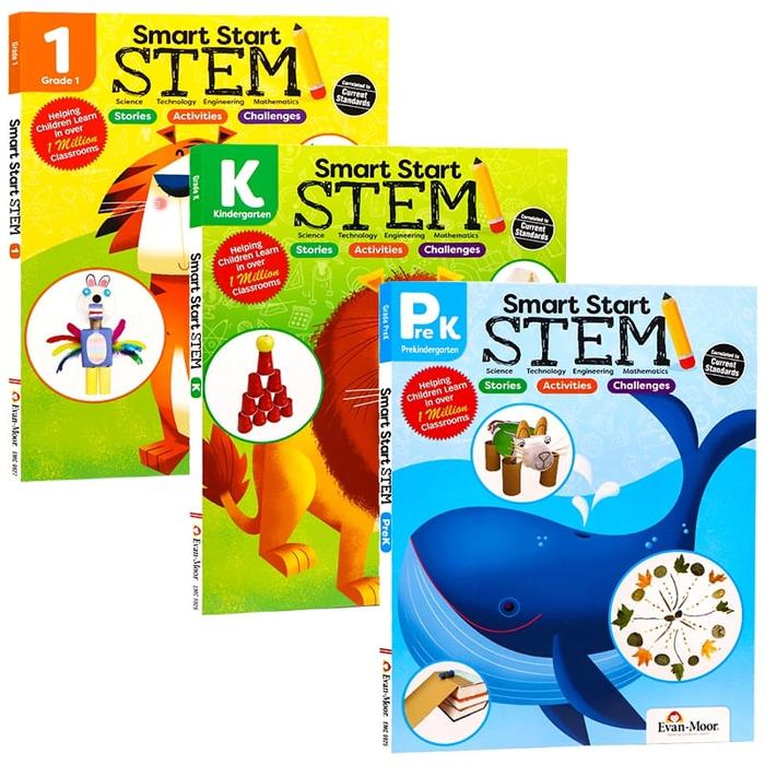 Gambar Evan Moor Smart Start STEM Grade PreK to G1.3 books dari CHILDREN BOOK undefined Tokopedia