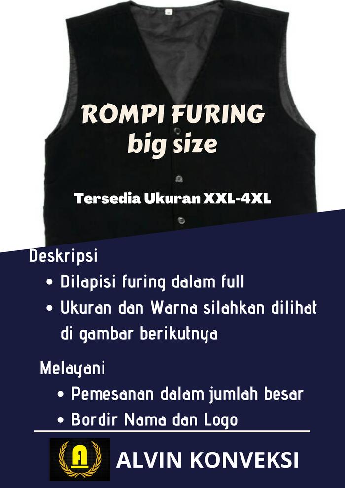 Gambar Rompi Seragam Pramugari Recepcionist Waiter XXL-4XL - XXL, Putih dari Alvin Garment undefined Tokopedia