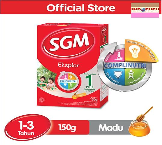 Gambar SGM Eksplor 1 Plus Susu Pertumbuhan (1-3 Thn) Madu/Vanilla 150gr - Madu dari INDOSUSU undefined 4 Tokopedia