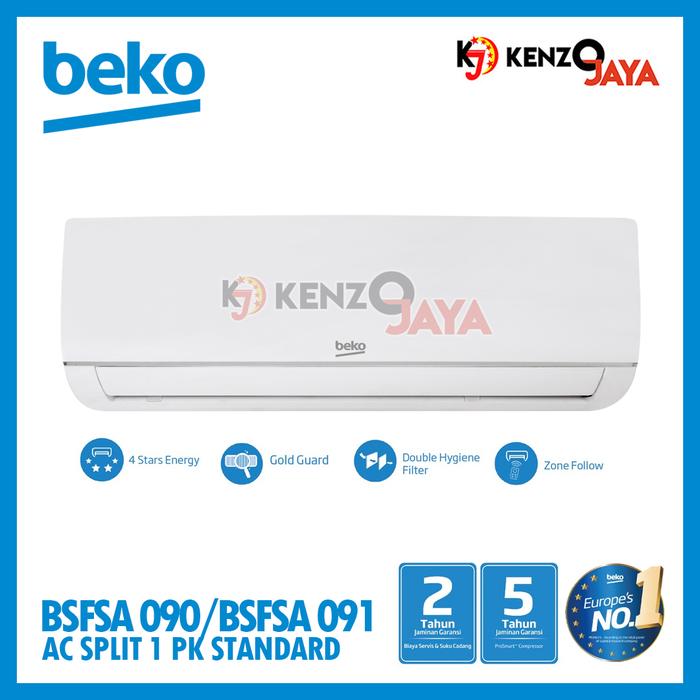 Gambar AC SPLIT BEKO 1 PK | BSFSA090 dari Kenzo jaya undefined Tokopedia