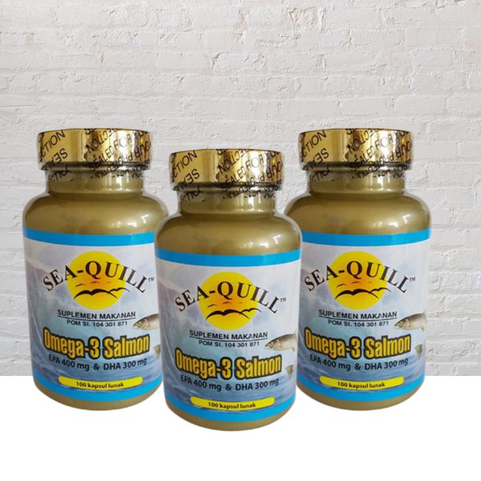 Jual sew quill omega 3 salmon EPA DHA suplemen makanan kesehatan jantung -  60 - Jakarta Pusat - rizkimindasari123 | Tokopedia