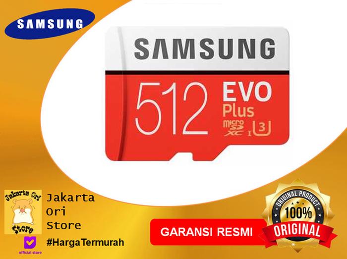 MicroSD Samsung 512GB MicroSDXC EVO Plus Class 10 UHS-1 U3 ORI EU di  Jakarta Ori Store Tokopedia