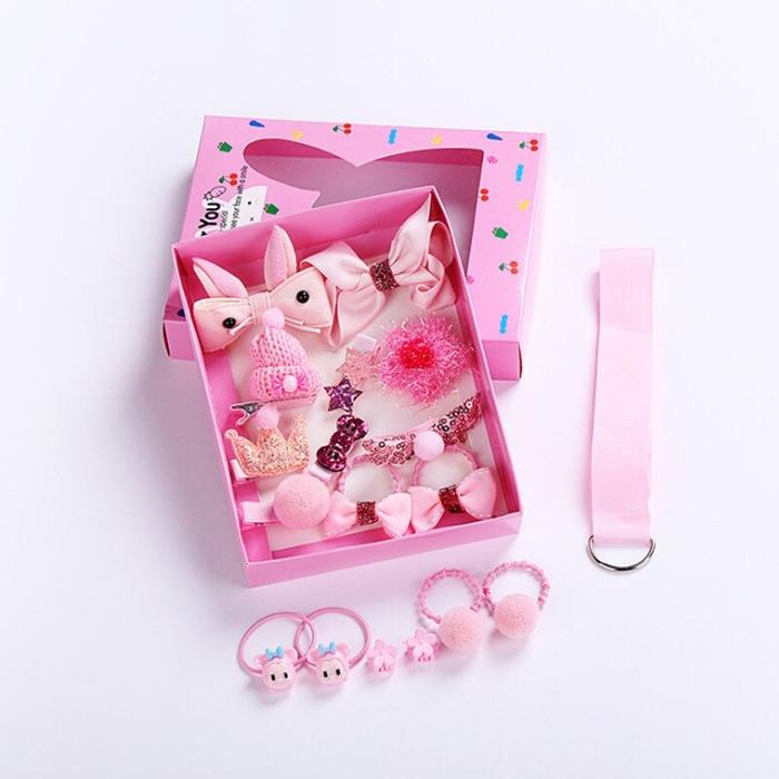 Gambar [COD] RB C19 Ikat Rambut Karet Pita Anak 18in1 Jepit Rambut Anak Aksesoris - Pink Muda dari RB TOYS AND TECHNOLOGY undefined Tokopedia