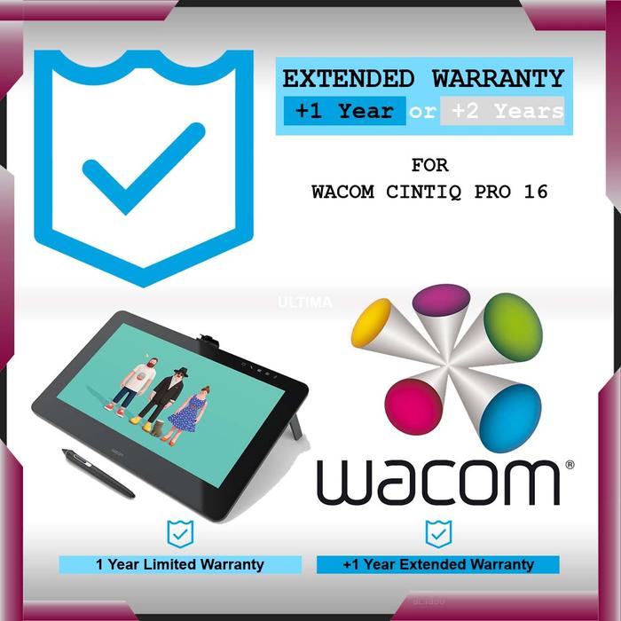Jual Extended Warranty for Wacom Cintiq Pro 16 Perpanjangan Masa