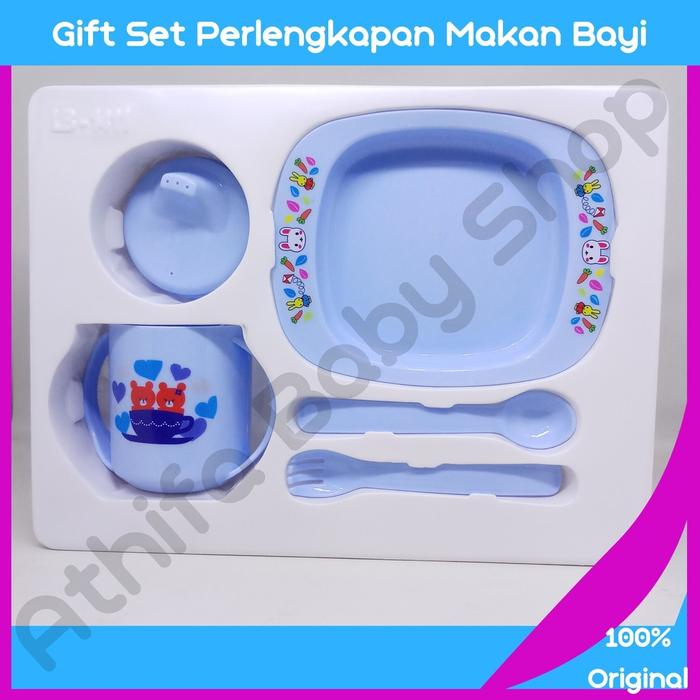 Gambar LUSTY BUNNY 5in1 Feeding Set Peralatan Makan Bayi Baby Gift Set Murah - Biru Muda, LB-1409 dari Athifa Baby Shop undefined Tokopedia