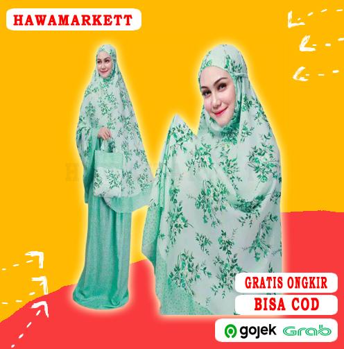 Gambar MUKENA KATUN SALWA MUKENA JUMBO MUKENAH DEWASA MUKENA MAKASSAR - Hijau dari HAWAMARKETT undefined Tokopedia