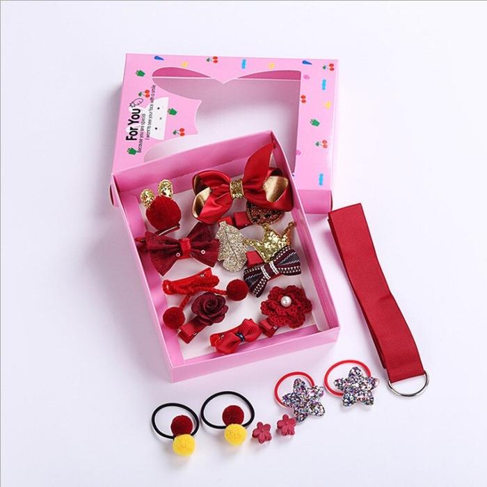 Gambar [COD] RB C19 Ikat Rambut Karet Pita Anak 18in1 Jepit Rambut Anak Aksesoris - Merah dari RB TOYS AND TECHNOLOGY undefined Tokopedia