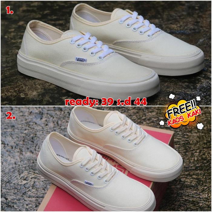 Sepatu Vans Authentic Import Sneakers Pria Wanita Kets Casual Murah SATU,  36