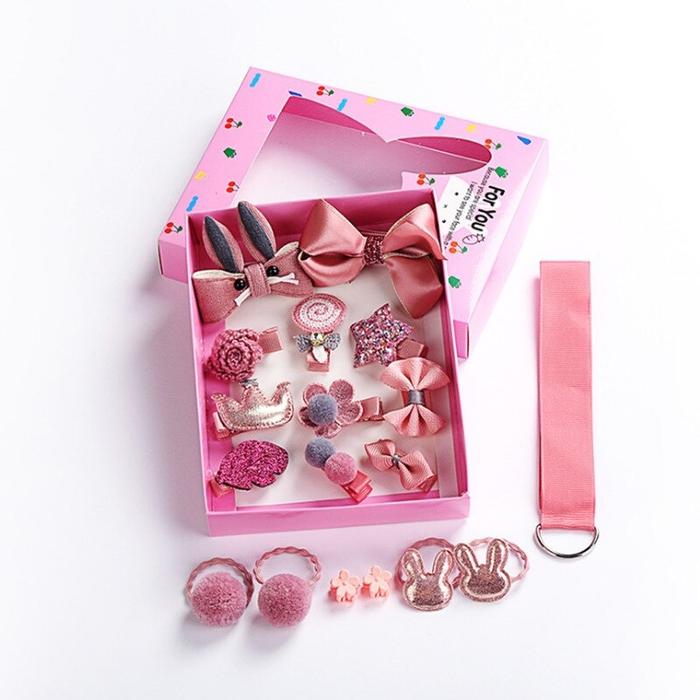 Gambar [COD] RB C19 Ikat Rambut Karet Pita Anak 18in1 Jepit Rambut Anak Aksesoris - Pink Tua dari RB TOYS AND TECHNOLOGY undefined Tokopedia
