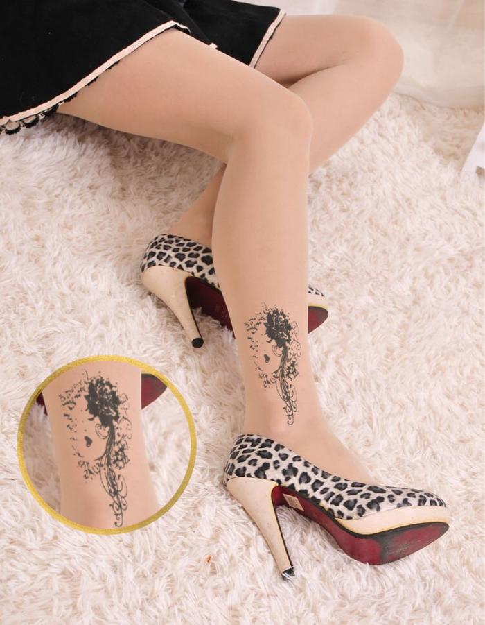 Gambar Stocking kulit tatto motif bulu dan wanita - wanita dari AGCollectionShop_NEW undefined Tokopedia