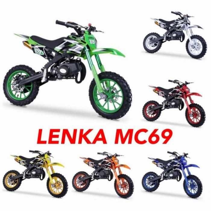 Gambar Motor Mini Lenka 69 50cc 2 Tak Motor Cross Lenka 69 - Putih dari ANEKA MAKMUR TEKNIK BOGOR undefined Tokopedia
