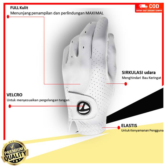 Gambar GOLF GLOVE LEATHER Sarung tangan KULIT Pria Kiri STICK - 22 dari Qonita_fashion undefined Tokopedia
