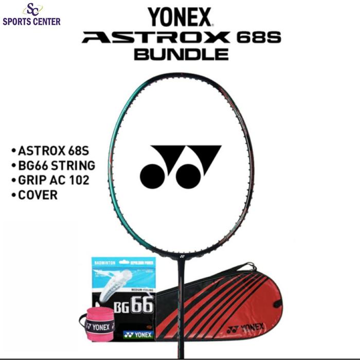 Gambar Full Set Raket Badminton Yonex Astrox 68S / 68 S - Emerald Green dari Sports Center undefined Tokopedia