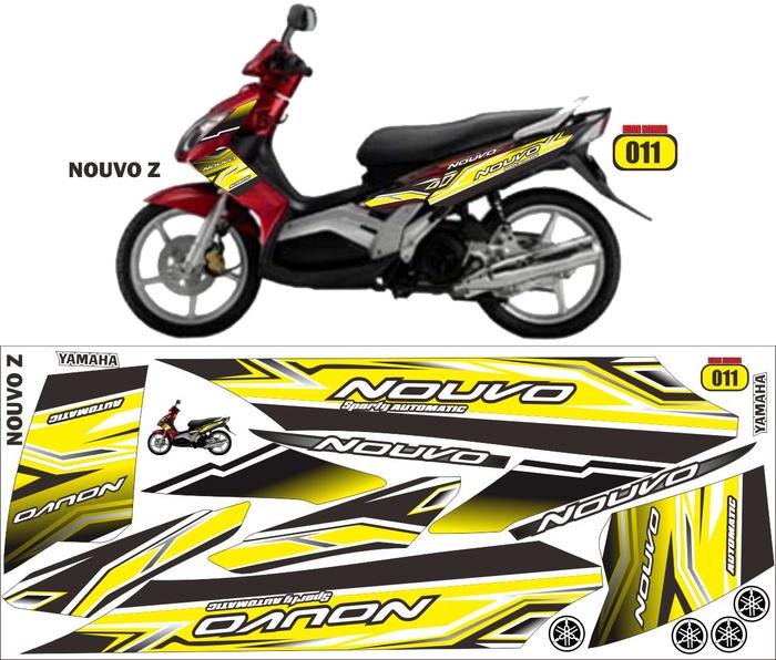 Gambar Sticker striping NOUVO Z 2 - Kuning dari Dn Concept undefined Tokopedia