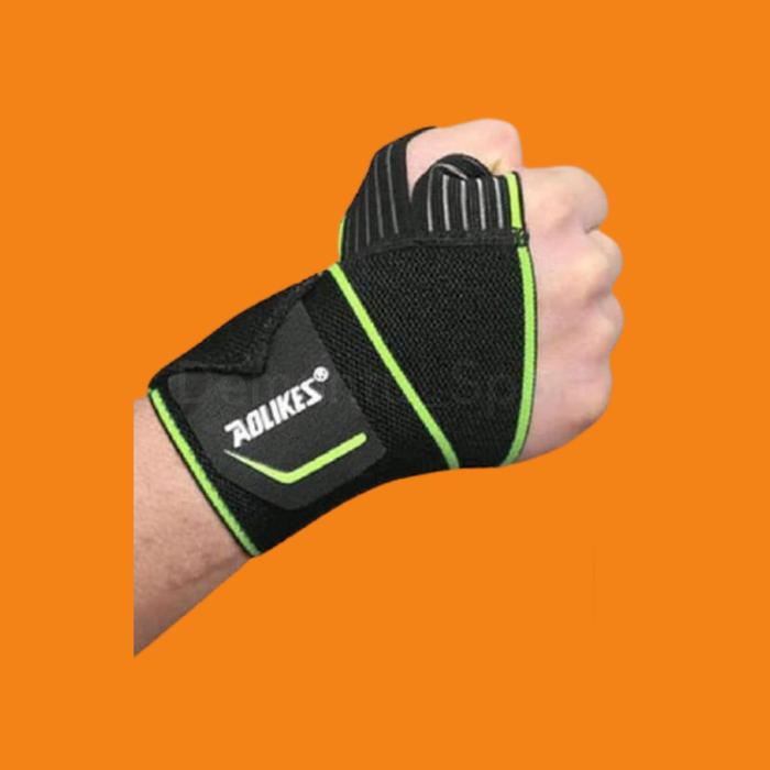 Gambar Wrist Wrap Gym Strap Fitness Deker Alat Pelindung Pergelangan Tangan - Hijau dari Demantu Sport undefined Tokopedia