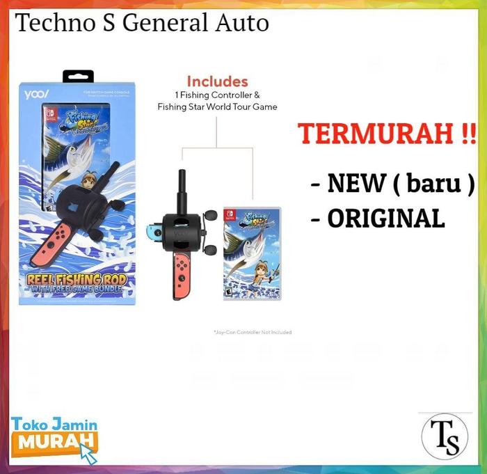 Gambar Nintendo Switch Reel Fishing Rod Star World Tour Game Pancing Mancing - Paket 1 dari Techno S General Auto / TSGA undefined Tokopedia