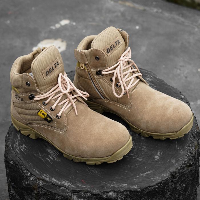 Sepatu Safety Boots Pria Delta Tactical Low inch Ujung Besi 39
