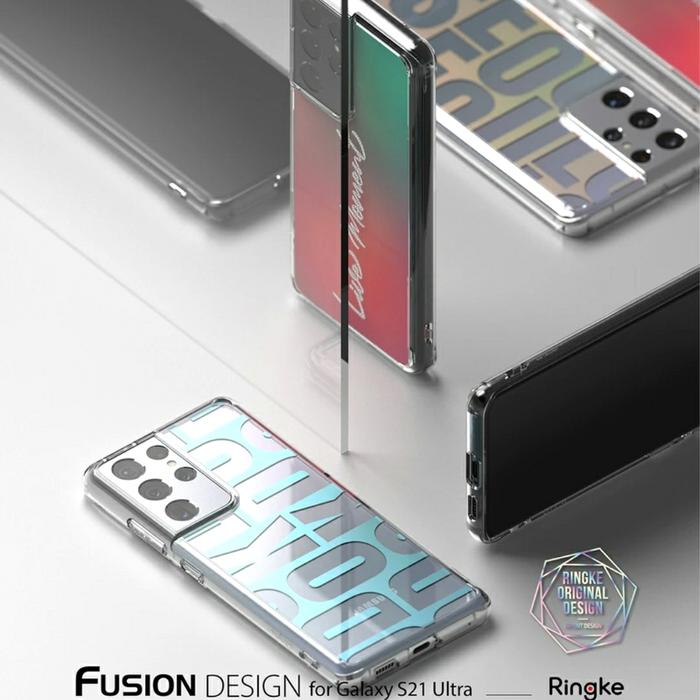 Ringke Fusion Anti Crack Case Samsung Galaxy S21 Ultra S21 Plus Smoke  Black, s21 plus