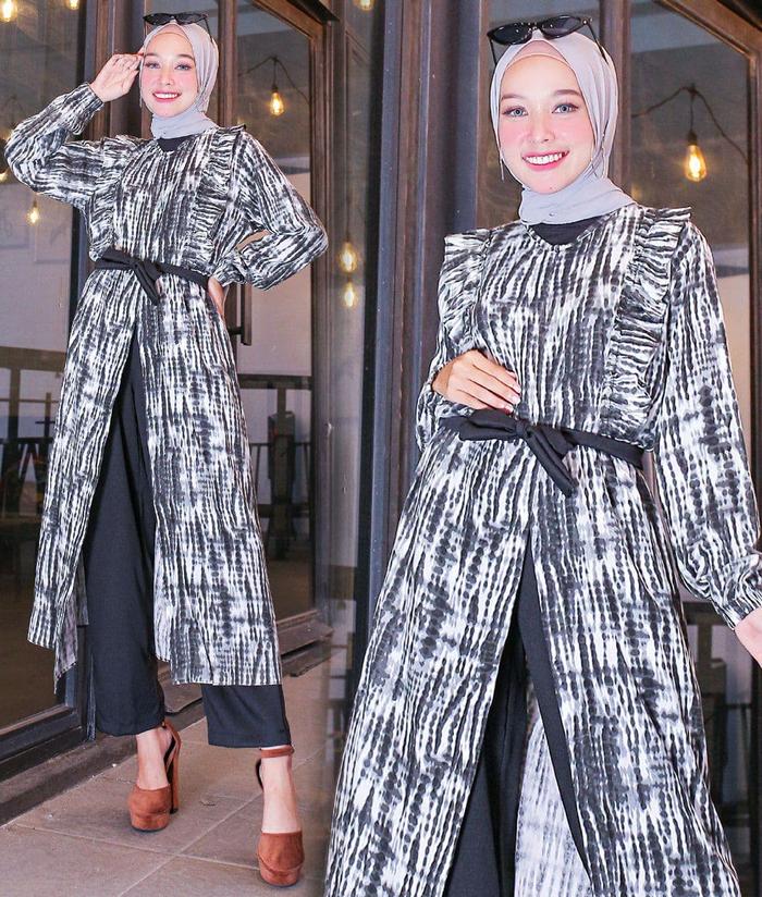 Gambar Baju Setelan Wanita Muslim Elegan Syari Terbaru Nyaman Murah Inggrid - Hitam dari Toko_Hafiz undefined Tokopedia