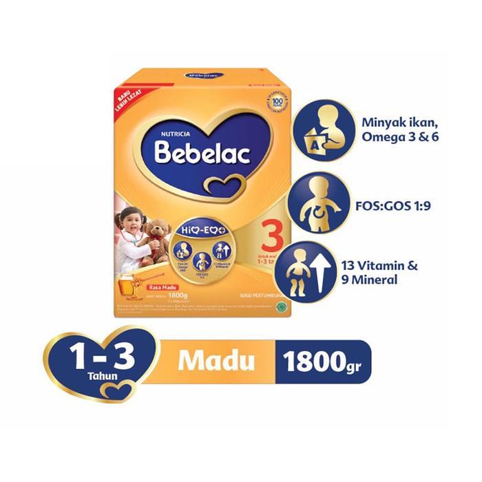 Gambar BEBELAC 3 MADU 1-3TAHUN 1800GR dari 48susu undefined Tokopedia