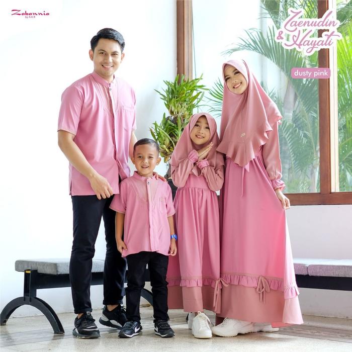 Gambar Sarimbit Zaenudin dan Hayati By Zabannia - dusty pink, gamis anak dari nani twin undefined Tokopedia