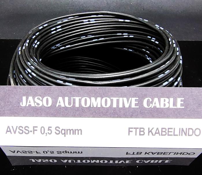 Gambar Automotive Cable Kabel Otomotif AVSS 0.5 Sqmm AVSS 0.5mm 10Roll@50M - Hitam dari FTB CENTRALKABEL undefined Tokopedia