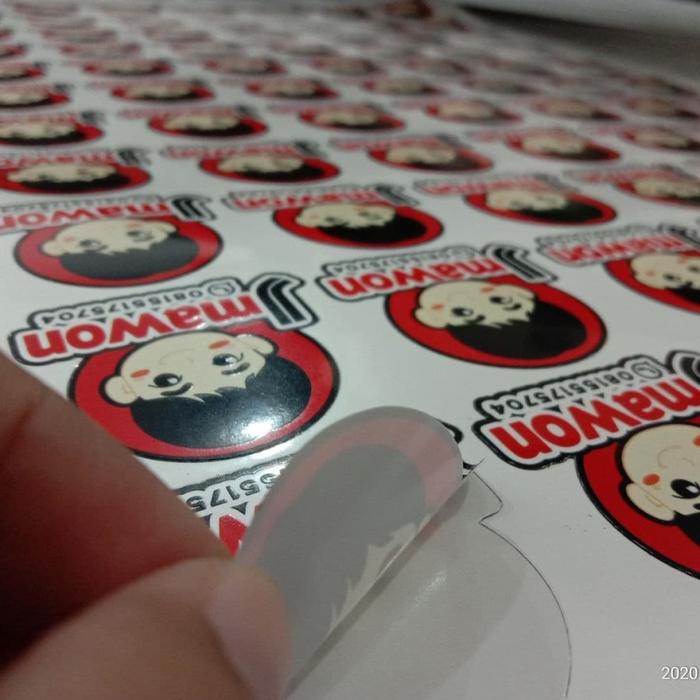 Gambar STIKER LOGO MURAH / LABEL KEMASAN SIAP TEMPEL KISS CUT sticker makanan - VYNIL PUTIH dari Cathay Digital Printing_NEW undefined Tokopedia