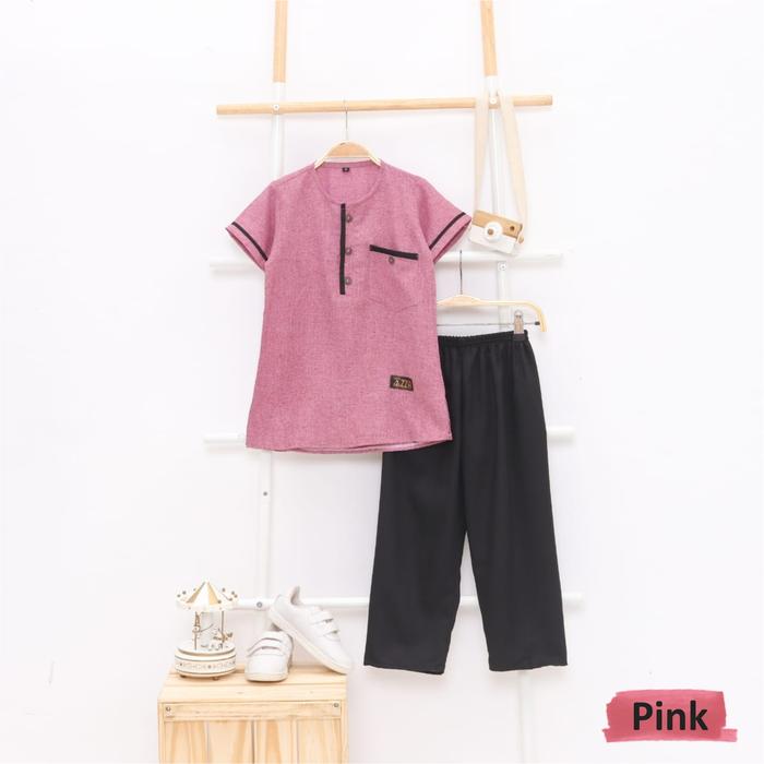 Gambar Setelan Baju Koko Kurta Anak Premium Umur 2 -14 Tahun - Pink, S dari amiraoutfit undefined Tokopedia