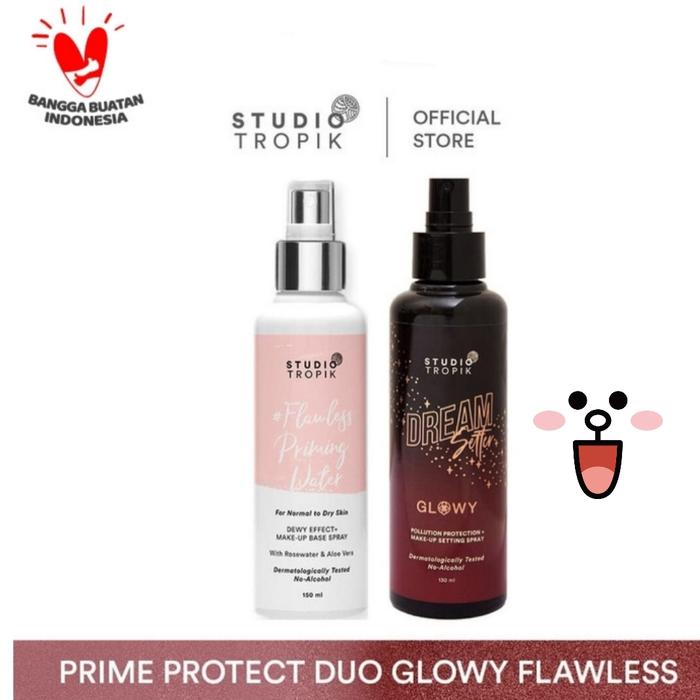 Gambar Studio Tropik Glowy Dream Setter + Priming Water duo - Glowy+Flawless, 130ml dari Lindaipung undefined Tokopedia