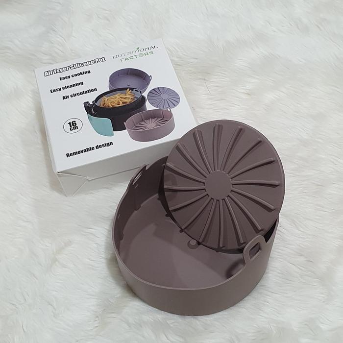 Gambar ELtamart Air Fryer Silicone Pot Wadah Silikon Bazel Balsang Korea - Cokelat, 19cm dari ELtamart Official undefined Tokopedia