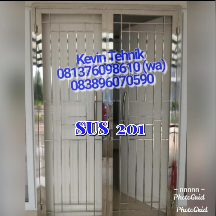 Gambar Pintu Teralis Stainless - Pintu Double, P Double dari Kevin Tehnik undefined Tokopedia