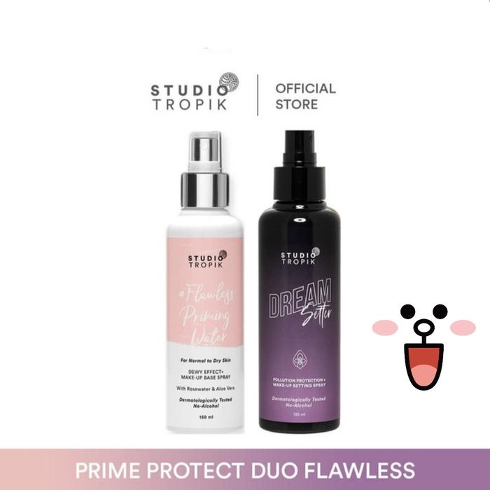 Gambar Studio Tropik Protect Dream Setter + Priming Water duo - Protect+Flawles, 130ml dari Lindaipung undefined Tokopedia