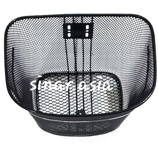 Gambar Keranjang besi sepeda mini 20 - 26" merk Genio (tebal, dpt baut &plat) - Hitam + DUS dari Sinar Asia Bike undefined Tokopedia
