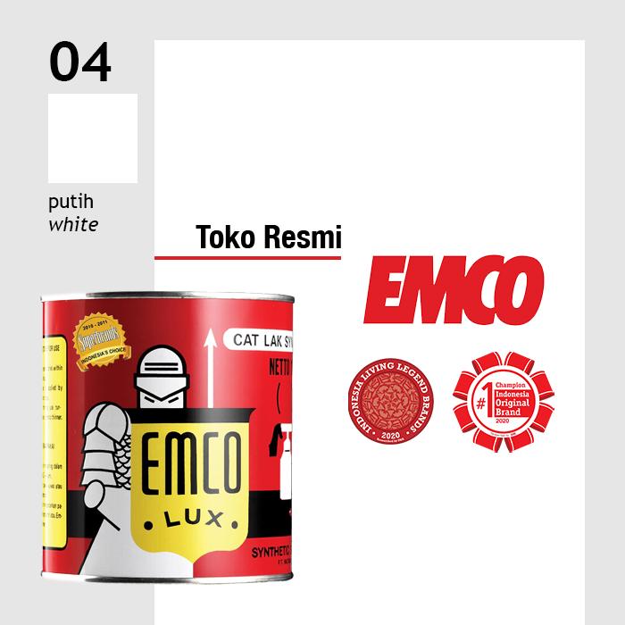 Gambar Emco Lux Cat Kayu & Besi 0,5kg - Warna Standar Gloss Finish Kilap - Putih dari Toko Cat dan Bangunan SKAY undefined Tokopedia