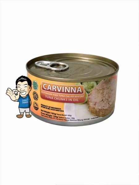 Gambar Carvinna Daging Ikan Tuna Kaleng- Tuna Chunks In Canned 185g - In Oil dari IndoFresco undefined Tokopedia
