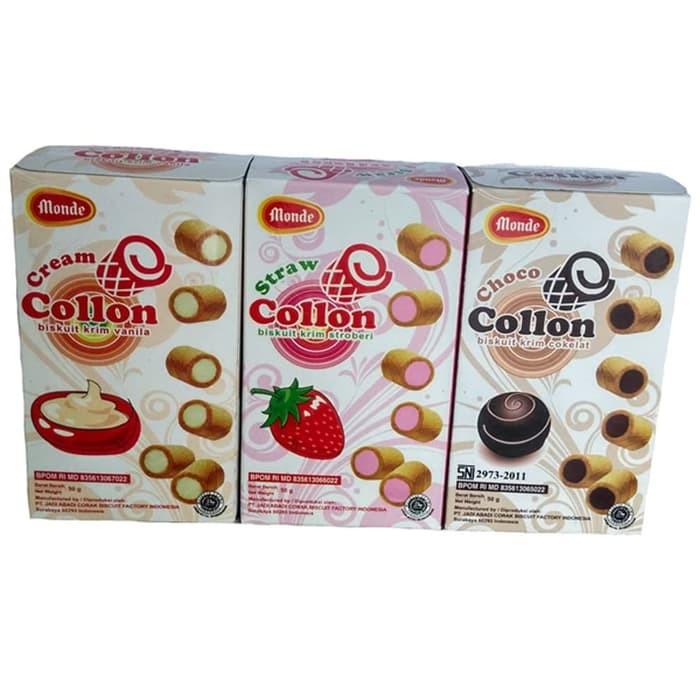 Gambar Monde Collon Cream 50 Gram Cokelat / Vanilla / Stroberi 50 Gram Jadul - Vanilla dari Toko 61 Bdg undefined Tokopedia