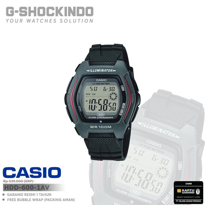 Gambar Casio HDD-600-1AV / HDD-600C-2AV / HDD-600G-9AV Original - HDD-600-1AV dari G-Shock Indo undefined Tokopedia