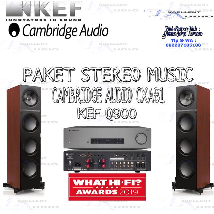 Gambar Paket Stereo Music KEF Q900 Cambridge CXA81 CXA 81 dari Excellent Audio 2 undefined Tokopedia