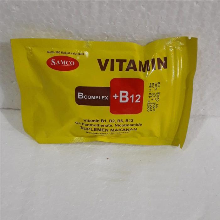 Gambar VITAMIN B COMPLEX + B12 SAMCO 100 KAPLET BETOMINPLEX dari Hobby Poultry Petshop undefined Tokopedia